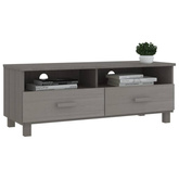 vidaXL Szafka pod TV HAMAR, jasnoszara, 106x40x40 cm, drewno sosnowe