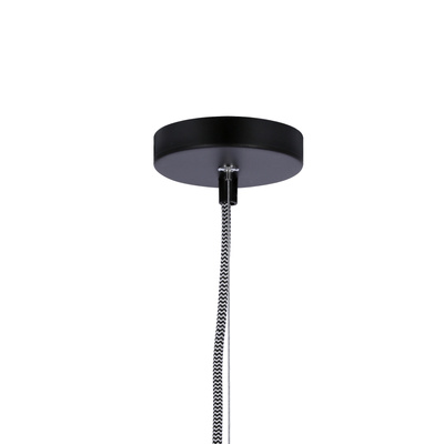 Lampa wisząca 27cm szklana/czarny kabel Liverpool Ledea 50101286
