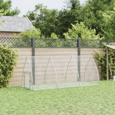 Klatka dla królika, srebrna, 300x105x120cm, stal galwanizowana