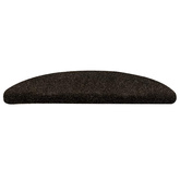 Maty na schody samoprzylepne 10 szt. 56x17x3 cm Ciemnobrązowe półokrągłe