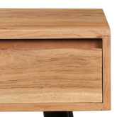 vidaXL Biurko z litego drewna akacjowego, 118 x 45 x 76 cm