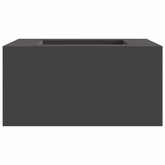 Kominek Czarny 80 x 80 x 40 cm Stal