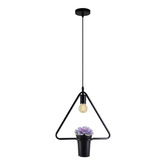 Lampa wisząca z doniczką, MEA, roślina, trójkąt, IP20, E27, EDO777545 EDO Solutions