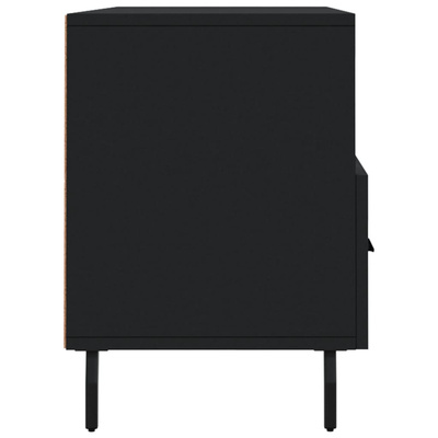 vidaXL Szafka pod TV, czarna, 102x36x50 cm, materiał drewnopochodny wariant 8