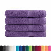 Ręczniki premium SOLUND 4 szt. fioletowe, 100x200 cm, 600 g/cm?