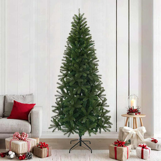 Sztuczna choinka z podstawą Zielony 240 cm PVC, PE i stal
