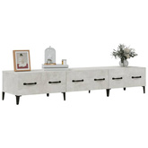 vidaXL Szafka pod TV, szarość betonu, 150x34,5x30 cm