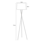 Lampa podłogowa K-4363 z serii REMI WHITE KAJA