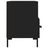 vidaXL Szafka pod TV, czarna, 80x36x50 cm, materiał drewnopochodny model standard