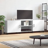 vidaXL Szafka pod TV, biała, 150x30x50 cm, materiał drewnopochodny model standard