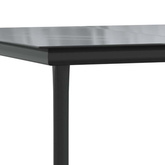 7-częściowy zestaw mebli ogrodowych, czarny, rattan PVC