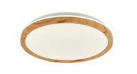plafon kato led 16w biały, jasne drewno