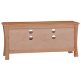 vidaXL Szafka pod TV, 100x30x45 cm, lite drewno mahoniowe