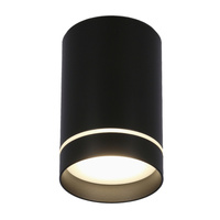 Lampa sufitowa tuba natynkowa czarna GU10 metalowa
