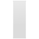Półki ścienne, wysoki połysk, białe, 104x20x58,5 cm