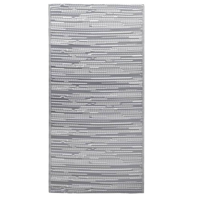 vidaXL Dywan na zewnątrz, szary, 190x290 cm, PP model standard