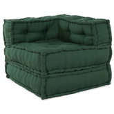 Modularna jednostka sofy 2 pcs zielony 140 x 70 x 56 cm tkanina