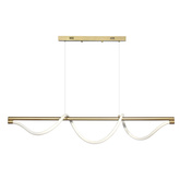 Lampa wisząca Serpente DDXZ004 55W złota - wężyk gładki