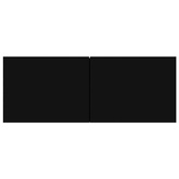 vidaXL Szafki telewizyjne, 3 szt., czarne, materiał drewnopochodny