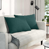 Poduszki na sofę 2 pcs Ciemna zieleń 70 x 50 cm tkanina