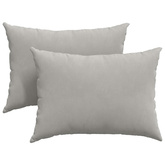 Poduszki na sofę 2 pcs Jasnoszary 70 x 50 cm tkanina