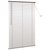 Żaluzja wenecka Ciemnobrązowy ze wzorem 150 x 70 cm 25 mm PVC