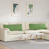 Poduszki na sofę 2 pcs jasnozielony 120 x 40 cm