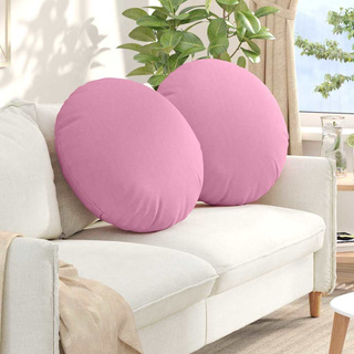 Poduszki na siedziska 2 pcs Różowy ?80 x 29 cm tkanina