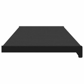 Parapet okienny Czarny z rysunkiem drewna 160 x 35 x 4,5 cm PVC