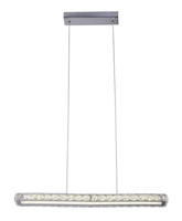 Lampa wisząca LED chromowa prostokątna 20W 4000K Symphony Candellux 31-55743