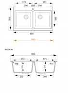 Zlewozmywak Martel 2K 02 / beż piaskowy