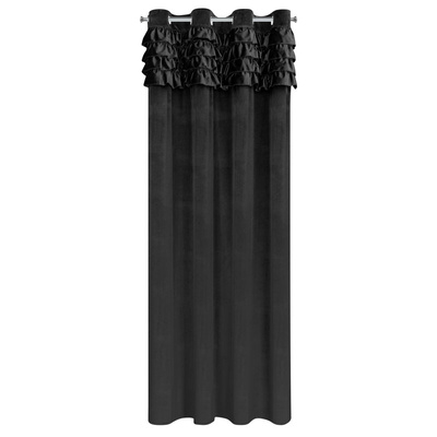 Zasłona Erin czarna 140x250