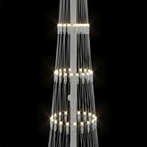 Choinka świąteczna LED Ciepła biel 51 x 51 x 190 cm Metal