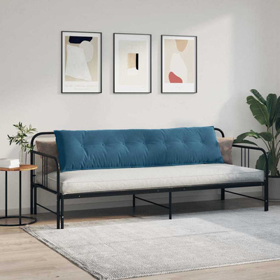 Poduszka na plecy Niebieski 200 x 50 cm Tkanina sztruksowa