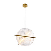 Lampa wisząca Relax szklana w kształcie zegara do salonu LED 15W 3000K