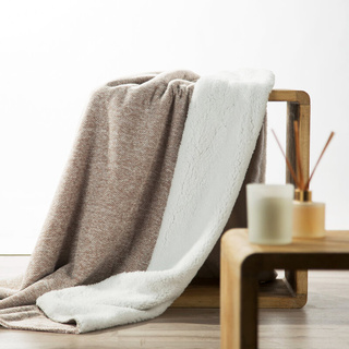 Koc Panda beżowy 150x200