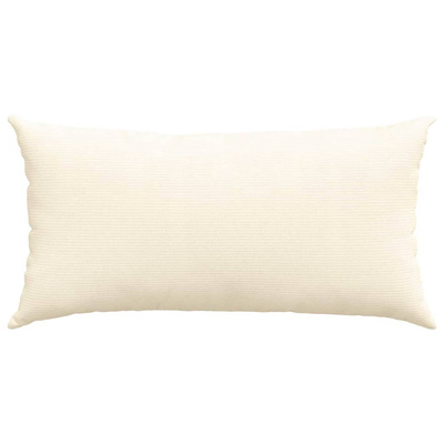 Poduszki na sofę 2 pcs Kremowy 80 x 40 cm Tkanina sztruksowa