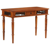 vidaXL Biurko z szufladą, 110x50x76 cm, lite drewno akacjowe