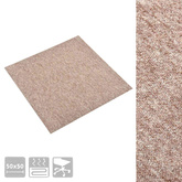 Dywan 20 pcs Beżowy 50 x 50 cm 100% polipropylen