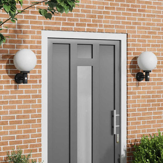 Zewnętrzna lampa ścienna 2 pcs Czarny 28 x 25 x 38 cm