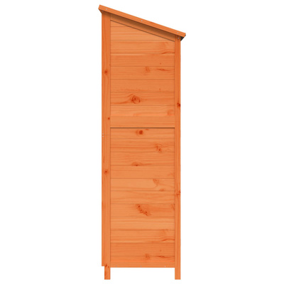 Shed ogrodowy brązowy 59 x 56 x 176 cm Drewno Świerkowe