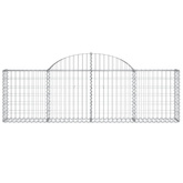 Kosze gabionowe, 25 szt, 200x30x60/80 cm, galwanizowane żelazo