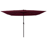 Parasolka ogrodowa Bordeaux Czerwony 295 x 295 x 245 cm
