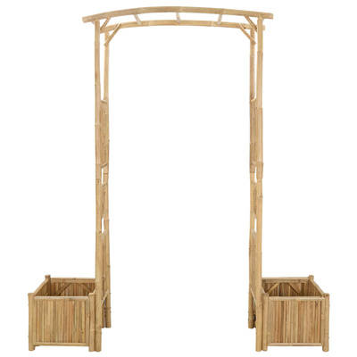 Łuk Ogrodowy Naturalny 177 x 40 x 205 cm Bambus
