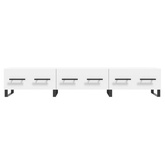 vidaXL Szafka pod TV, biała, 150x36x30 cm, materiał drewnopochodny wariant 5