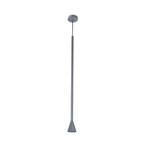 Lampa wisząca tuba Tucson szara pojedyncza GU10 metalowa