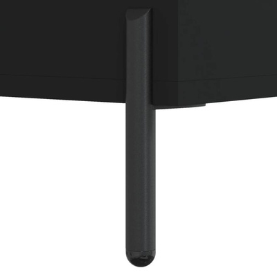 vidaXL Szafka pod TV, czarna, 80x36x50 cm, materiał drewnopochodny wariant 6