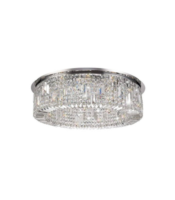 Plafon kryształowy glamour, nowoczesny 60cm  STELLA SILVER