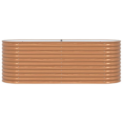 Podniesiony grządka Brązowy 240 x 80 x 81 cm Stal