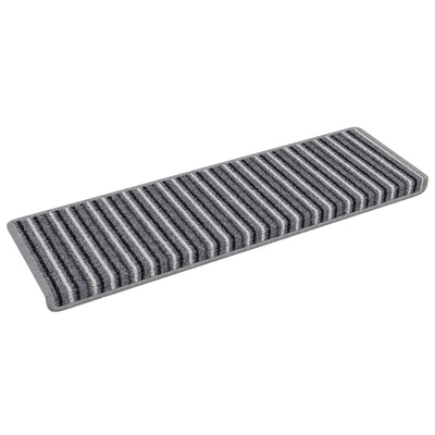 Samoprzylepne maty na schody Paski 15 pcs Szary 65 x 21 x 4 cm